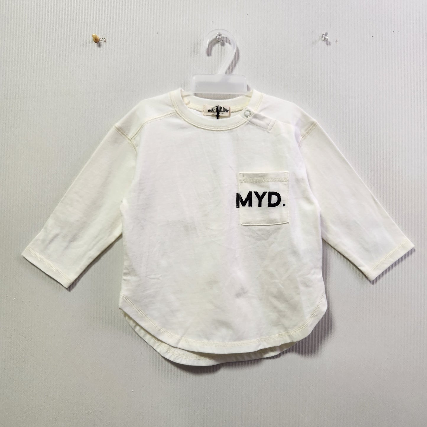 MAKE YOUR DAY 長袖ﾎﾟｹｯﾄTｼｬﾂ