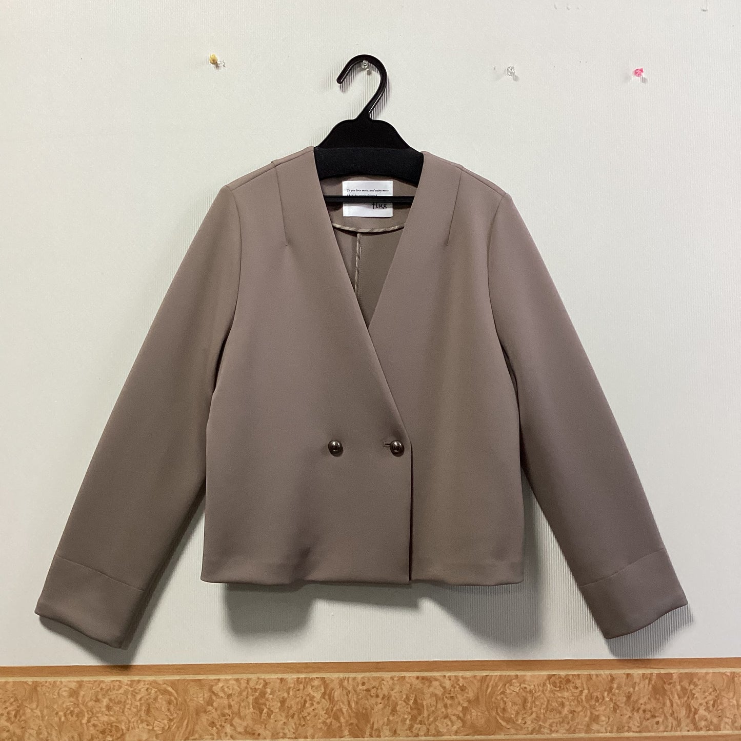 flux 日本製ノーカラージャケット