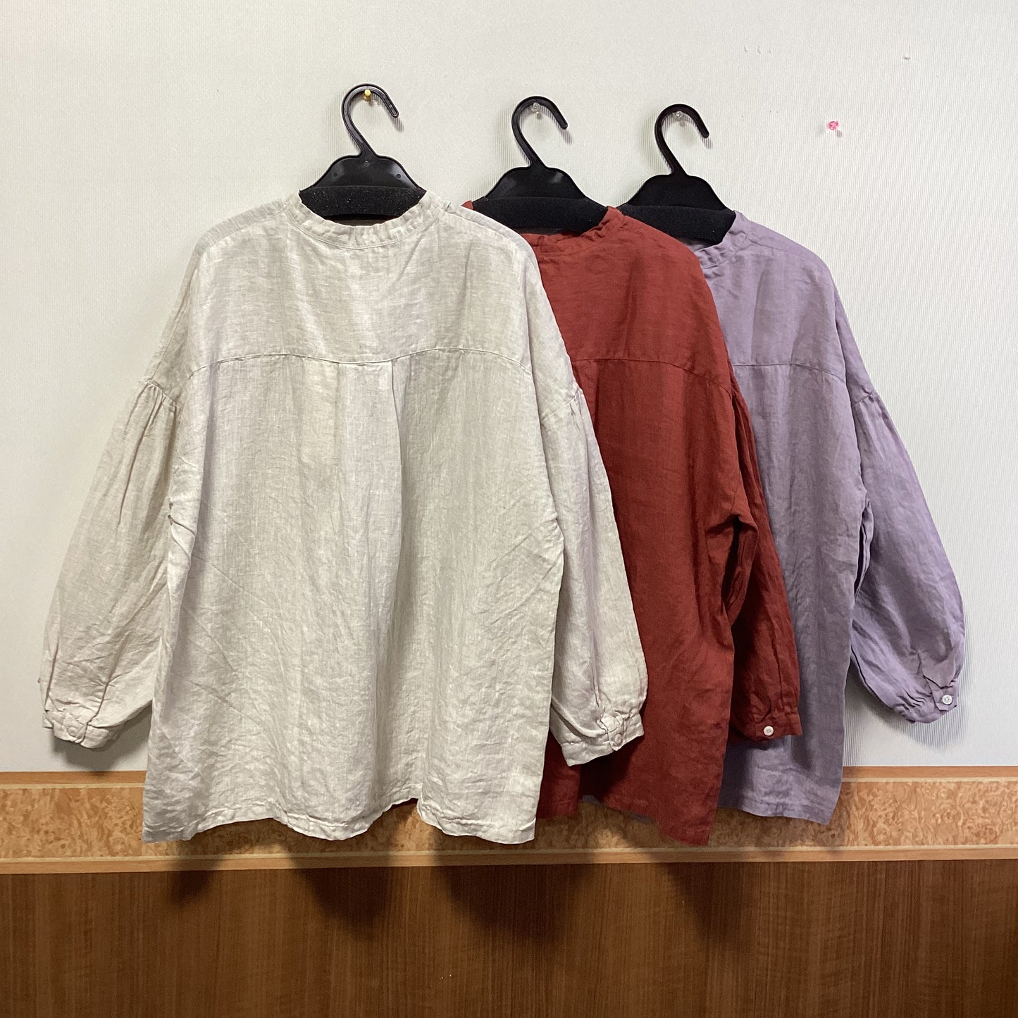 SUN VALLEY 日本製品染め麻100%長袖ｼｬﾂ