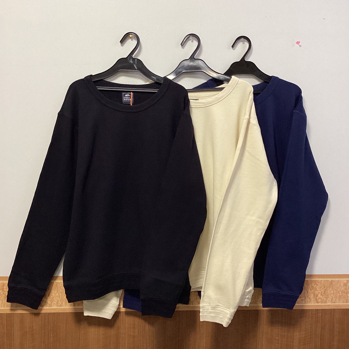 KRIFF MAYER 綿100%ﾍﾞｰｼｯｸｽｳｪｯﾄｸﾙｰ