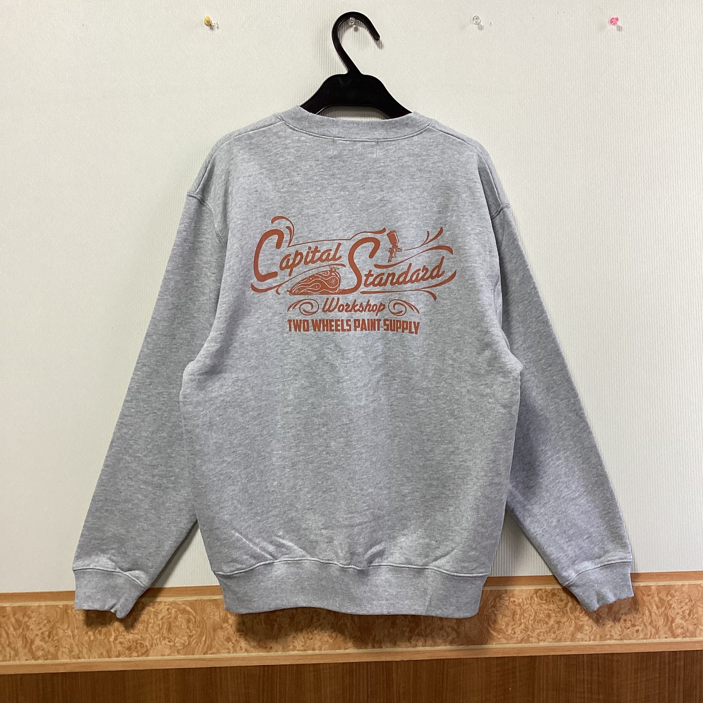 SUBMISSION 綿100%ﾌﾟﾘﾝﾄ長袖ｽｳｪｯﾄ