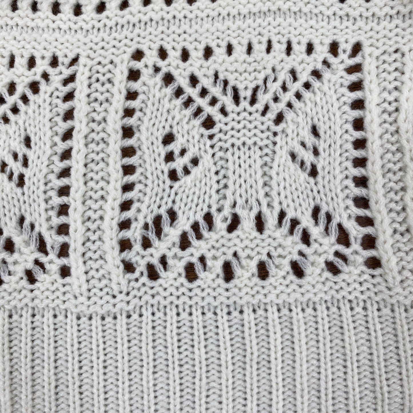 179/WG 透かし編みリボンカーディガン