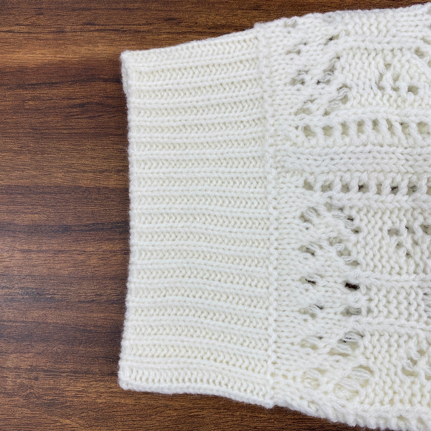 179/WG 透かし編みリボンカーディガン