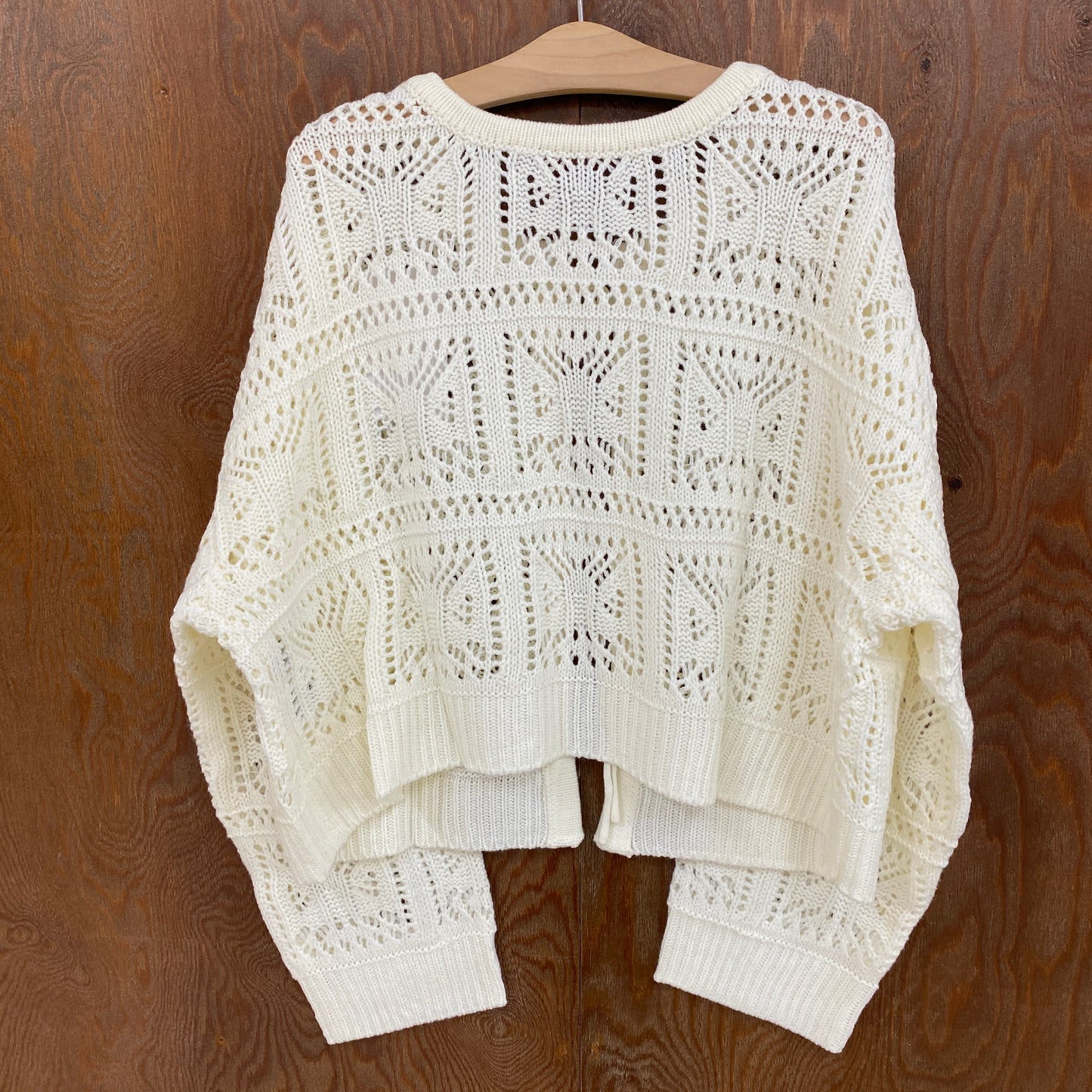 179/WG 透かし編みリボンカーディガン