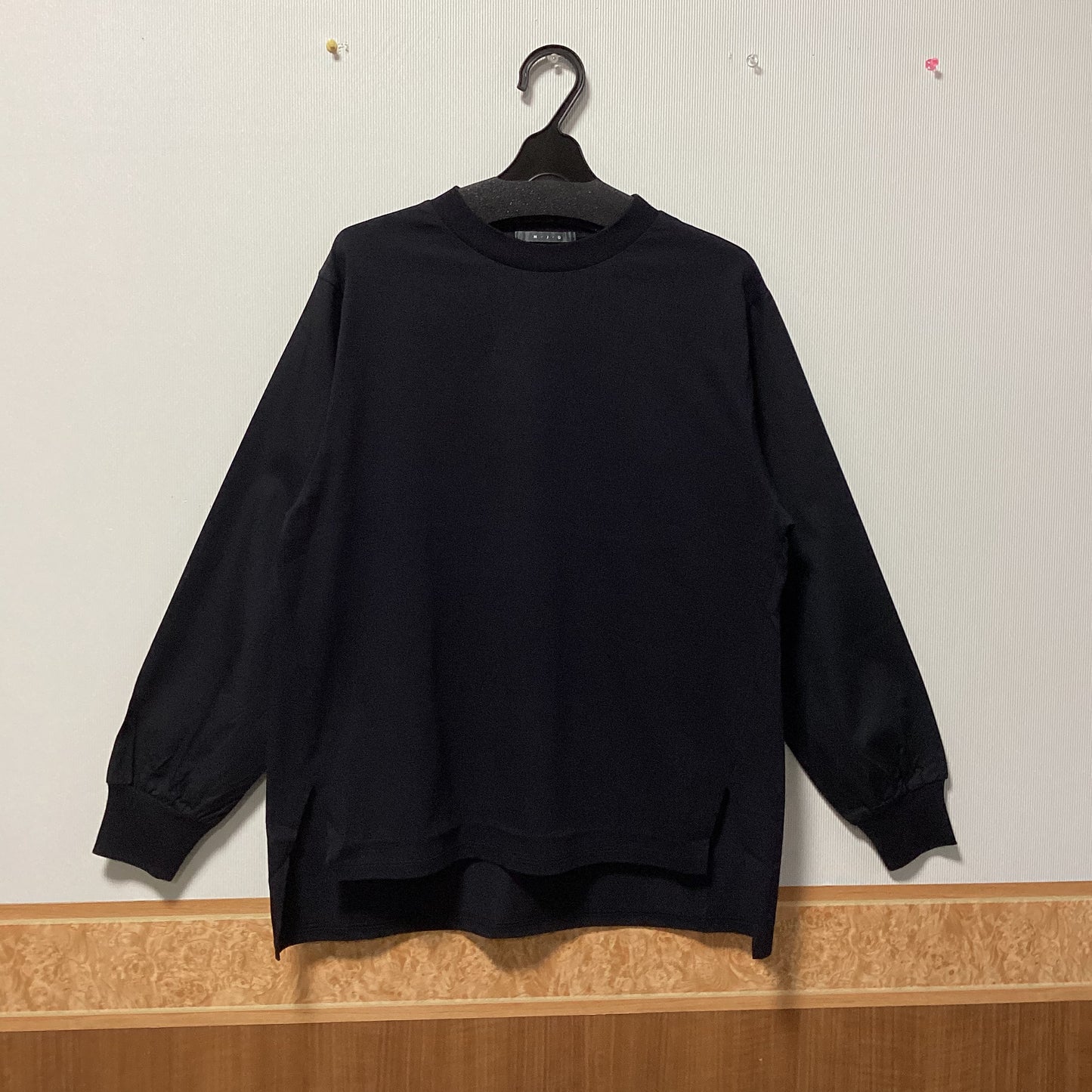 M.J.G 日本製綿100%異素材切替カットソー