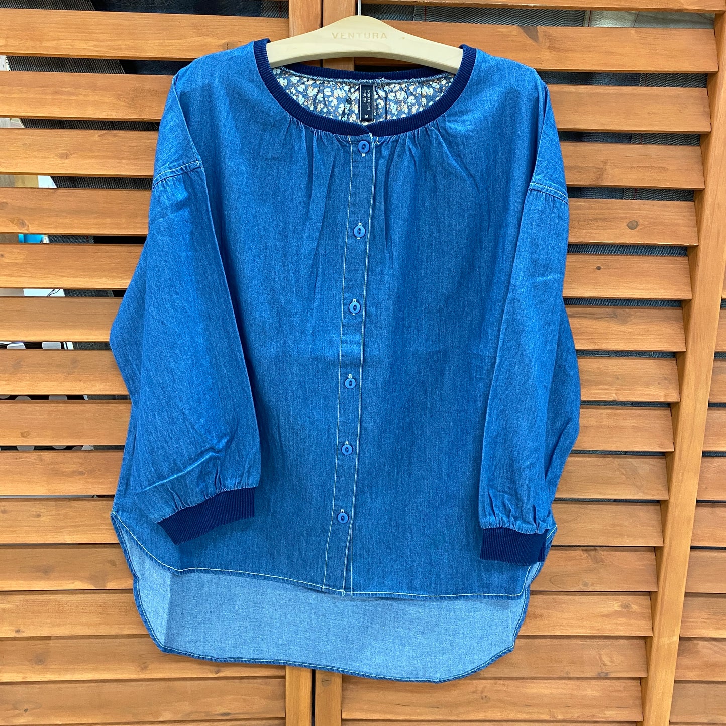 NORTHERN TRUCK 綿100%七分袖デニムシャツ