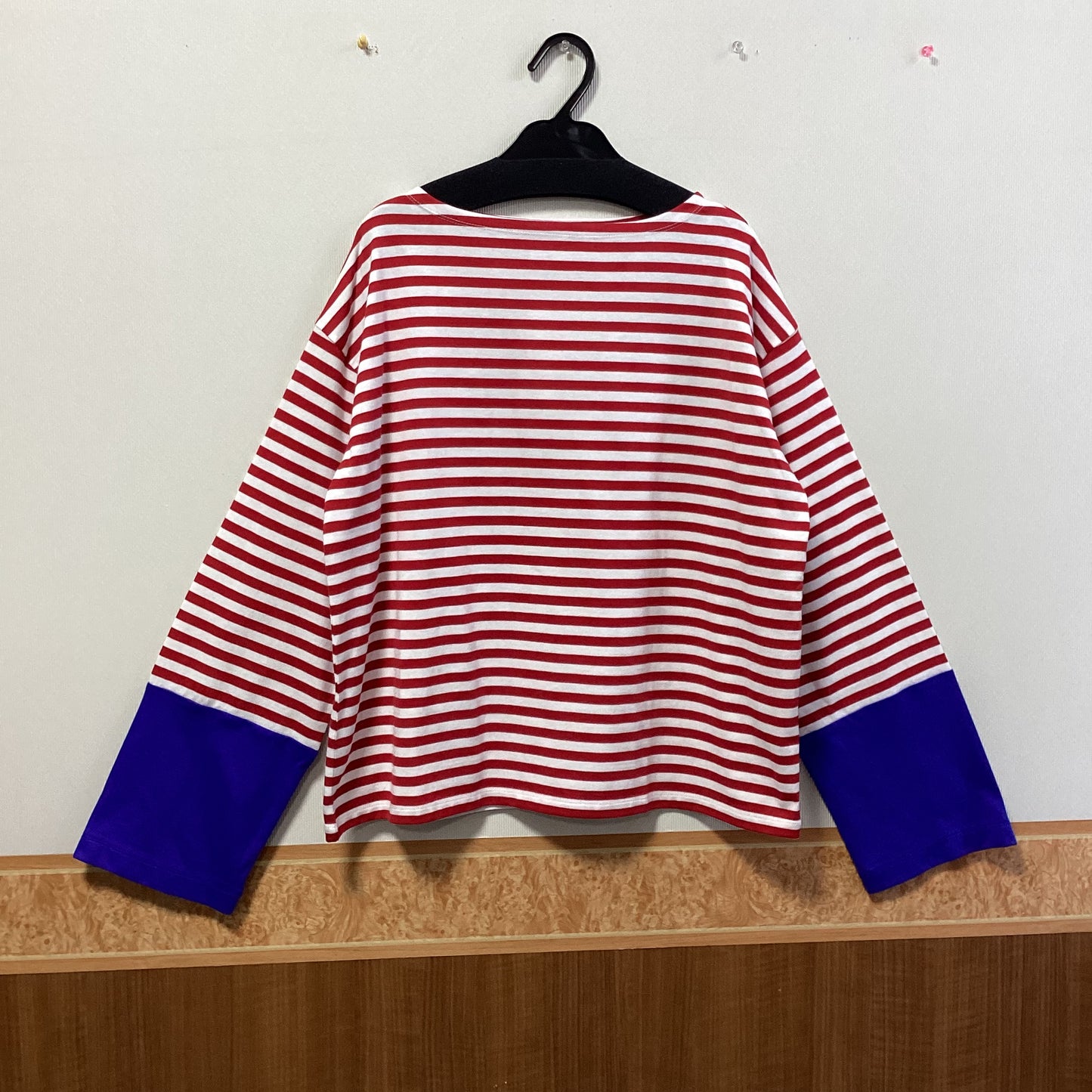 DIARIES 綿100%ﾎﾞｰﾀﾞｰ長袖Tｼｬﾂ