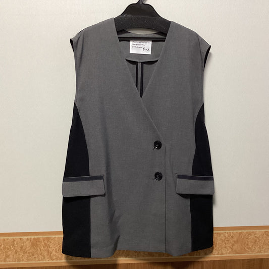 flux 日本製配色切り替えジレ