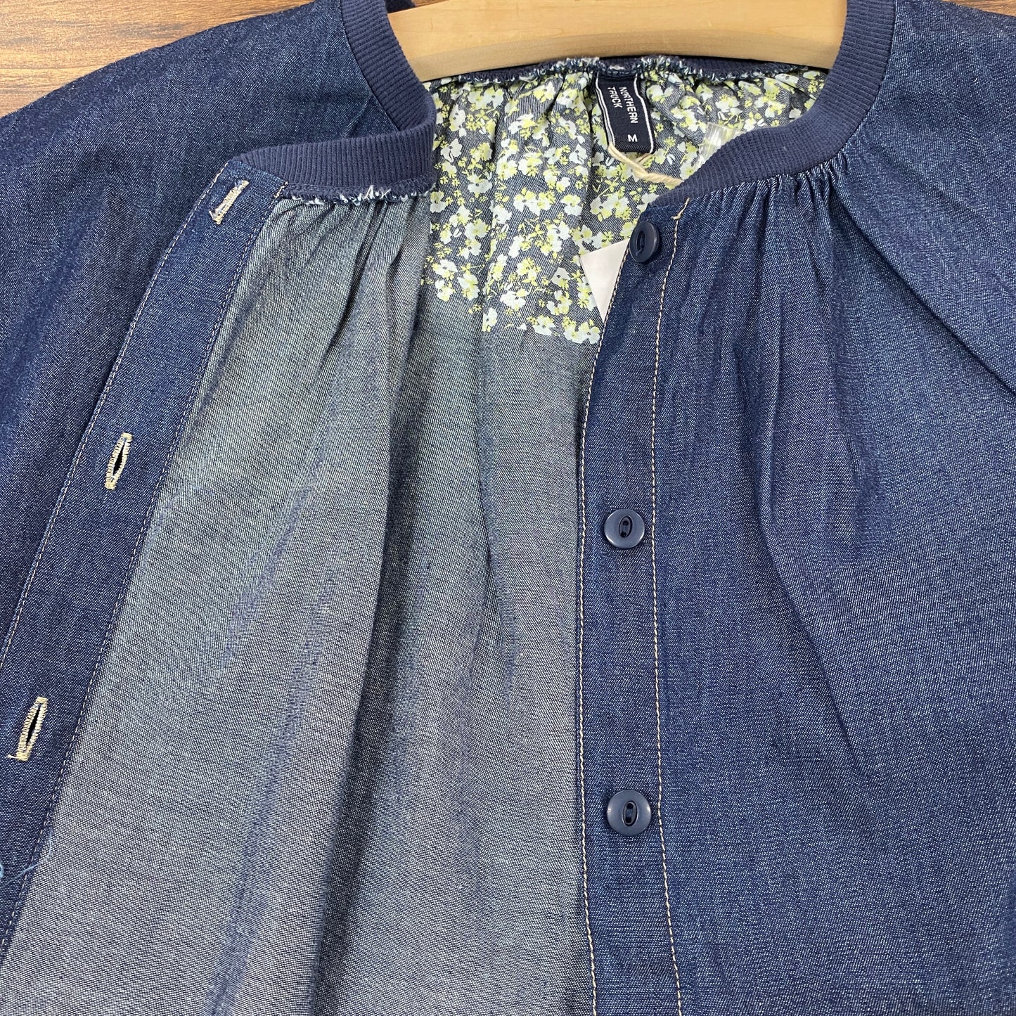 NORTHERN TRUCK 綿100%七分袖デニムシャツ