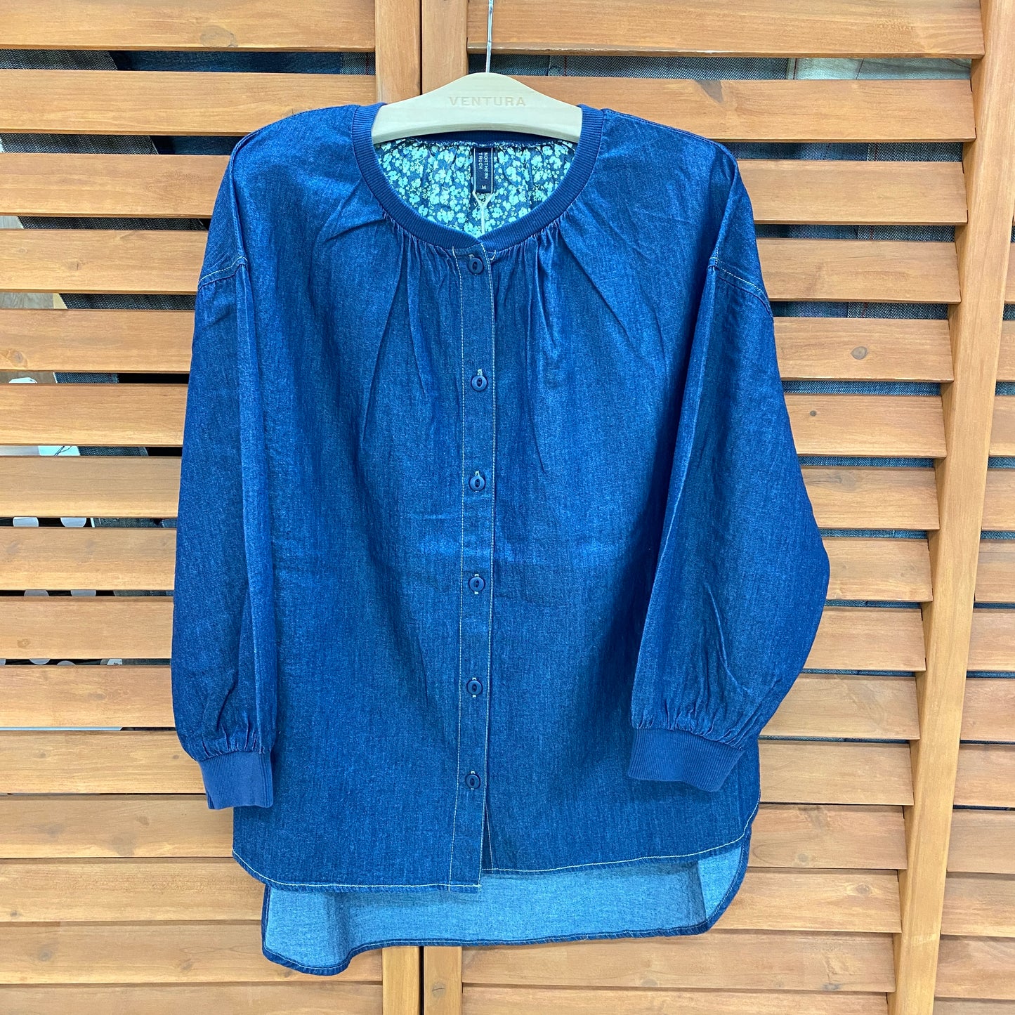 NORTHERN TRUCK 綿100%七分袖デニムシャツ