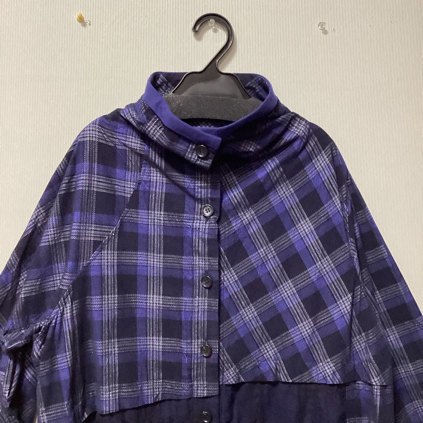 Le–Fluy ﾁｪｯｸ柄ｱｼﾝﾒﾄﾘ–ｺｰﾄ