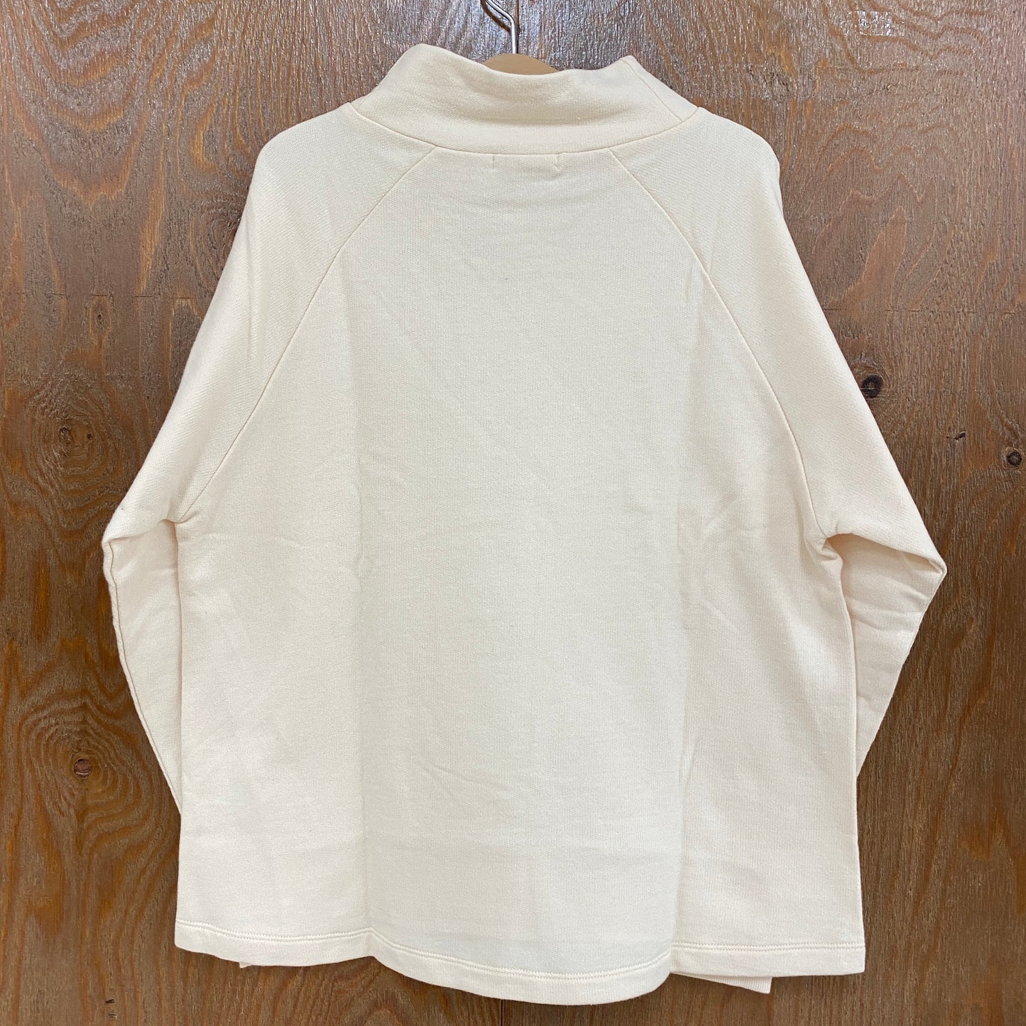 Cafetty®綿100%デザインヘムハイネック