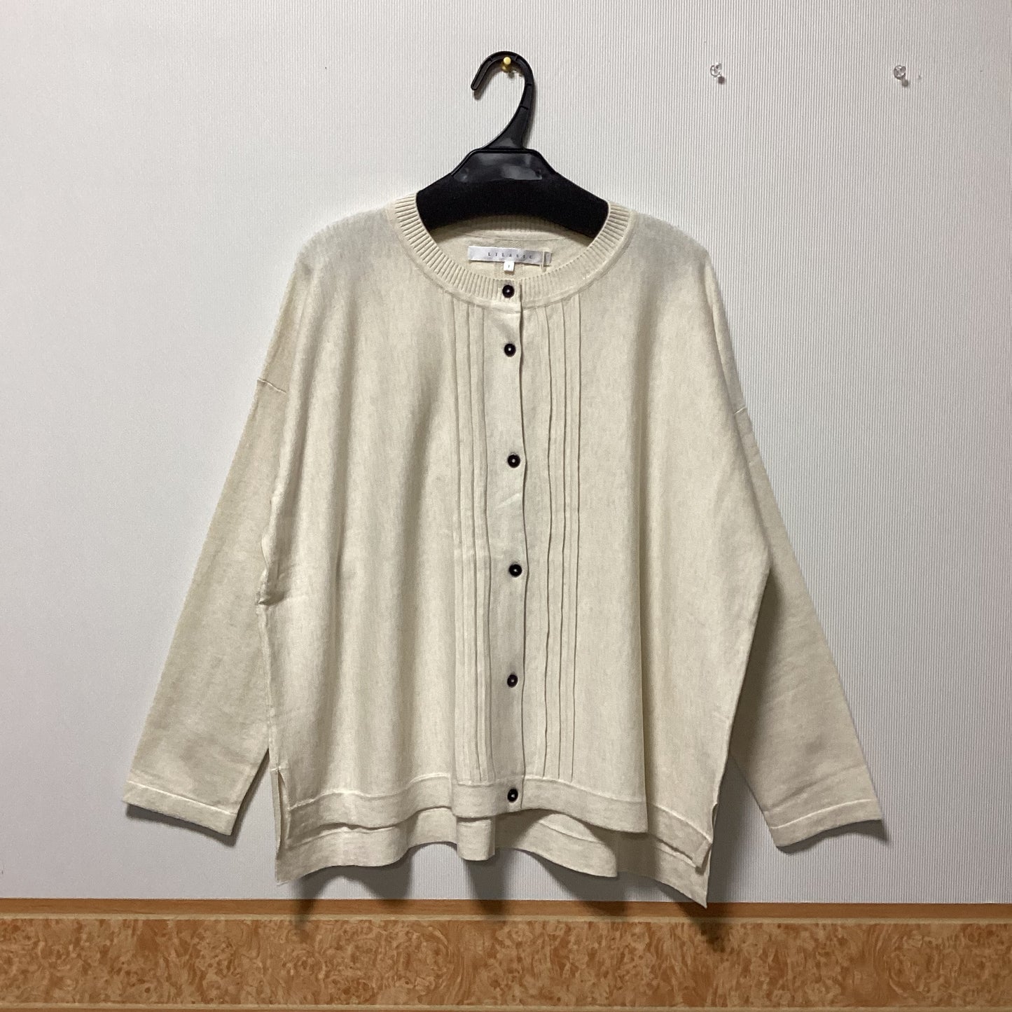 LILASIC ﾀｯｸ長袖ｶｰﾃﾞｨｶﾞﾝ