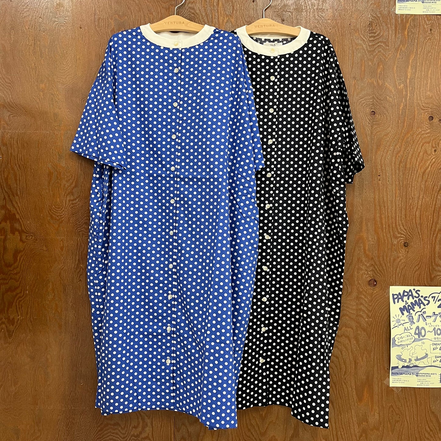 CLN ドット柄ワンピース