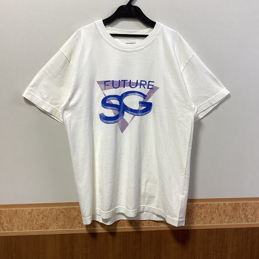 JOHNBULL 綿100%ﾌﾟﾘﾝﾄ半袖Tｼｬﾂ