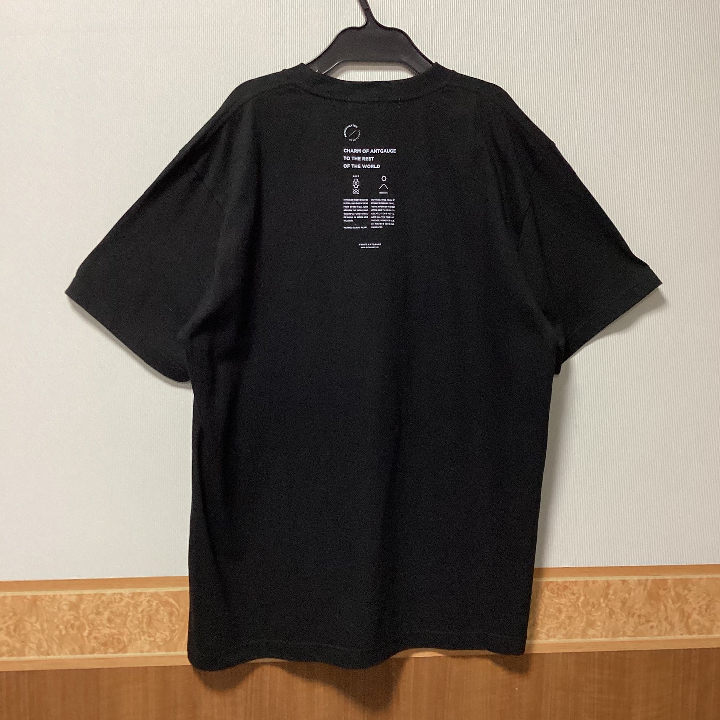 ANTGAUGE 綿100%ﾛｺﾞﾌﾟﾘﾝﾄ半袖Tｼｬﾂ