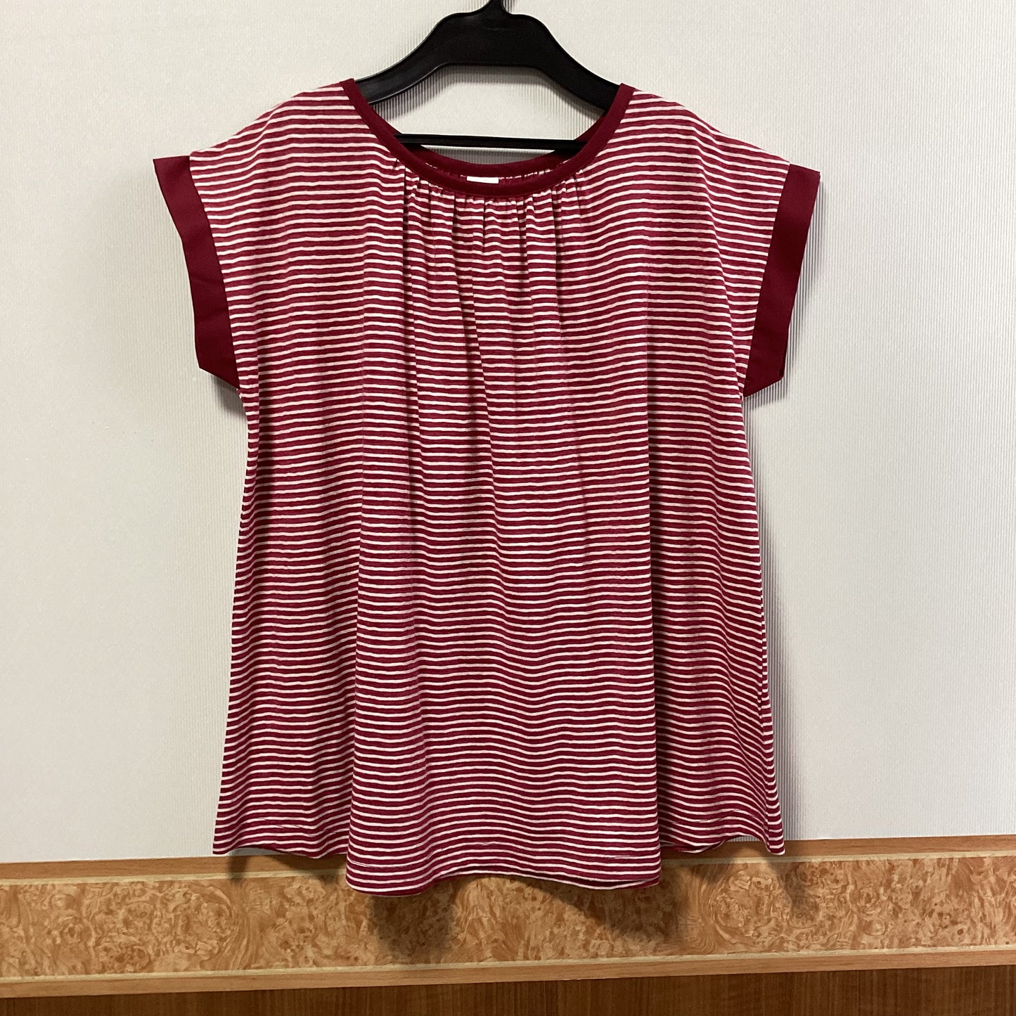 LILASIC ﾎﾞｰﾀﾞｰ柄ｷﾞｬｻﾞｰ入りｶｯﾄｿｰ