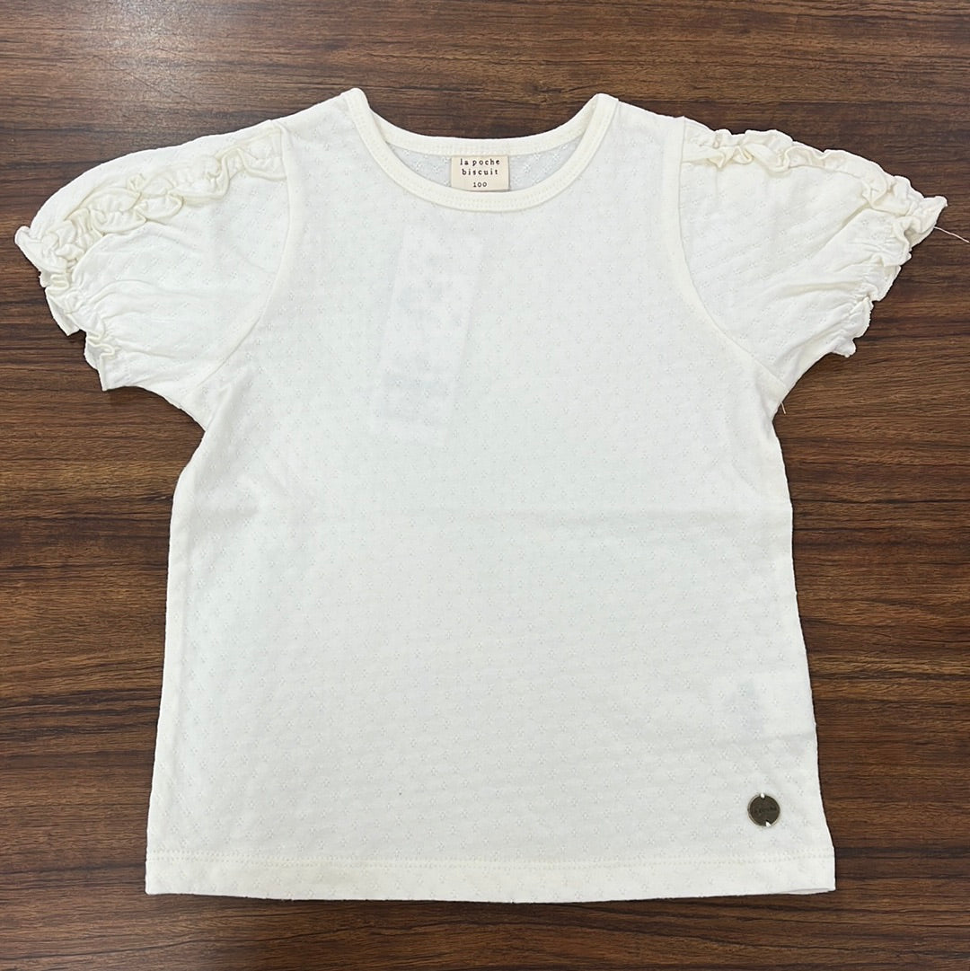 la poche biscuit フリル半袖Tシャツ