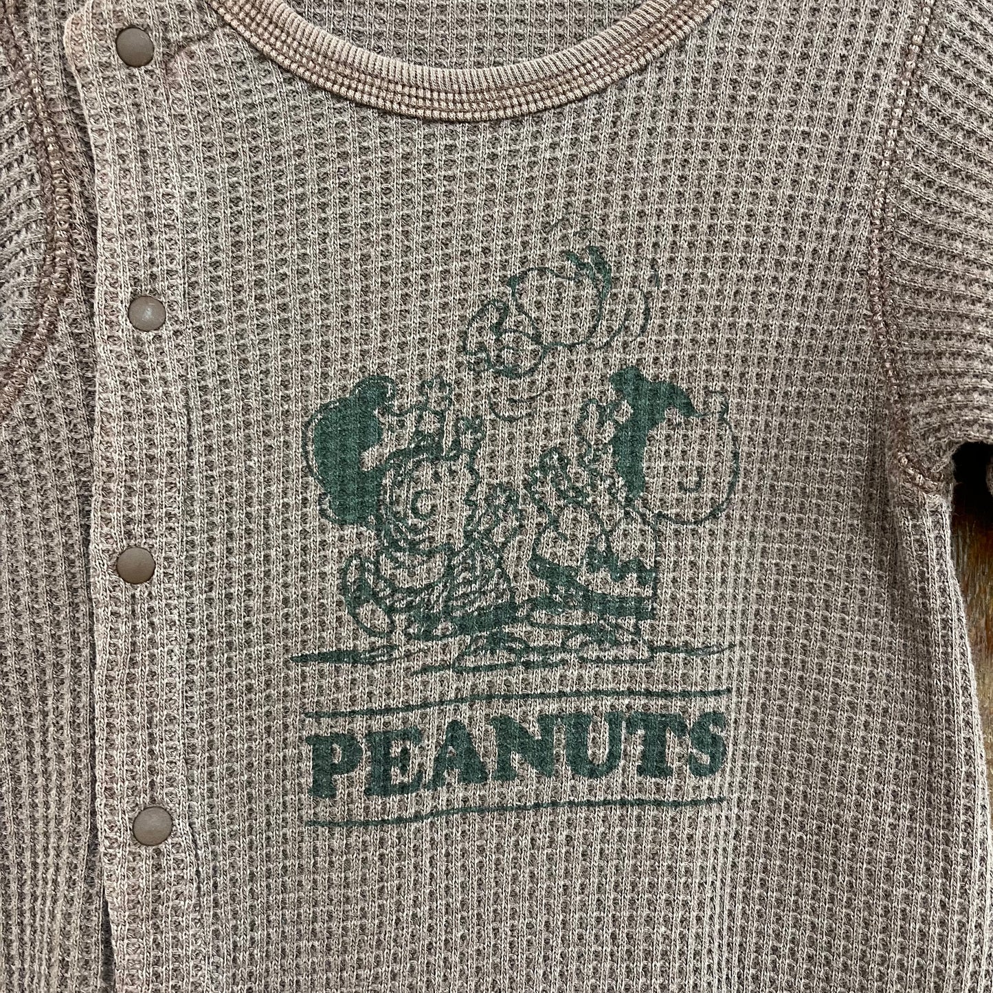 F.O.KID'S✕Peanuts ワッフル長袖カバーオール