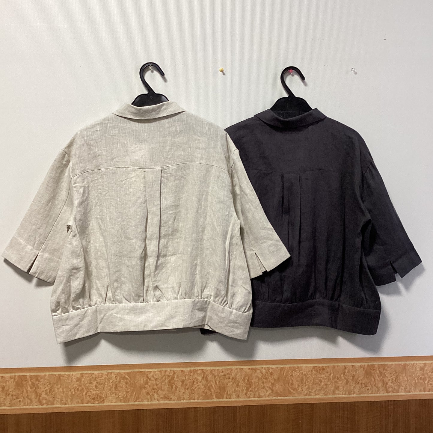 mano a mano 麻100%ｼｮｰﾙｶﾗｰｼﾞｬｹｯﾄ