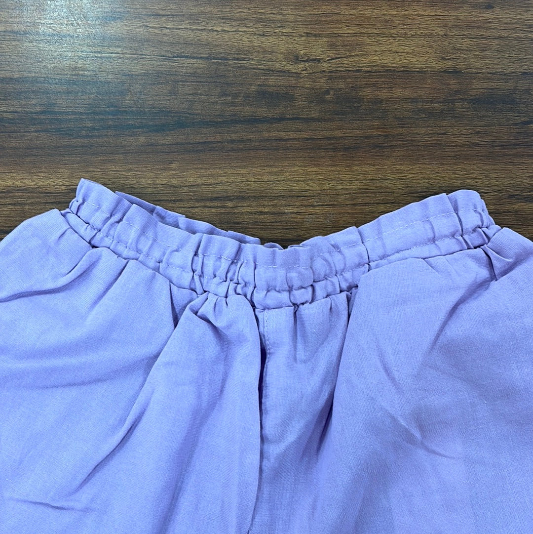 la poche biscuit 裾フリルショートパンツ