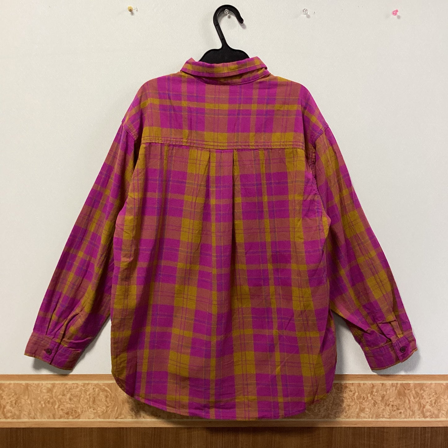 CUBE SUGAR 綿100%ﾁｪｯｸ柄長袖ｼｬﾂ