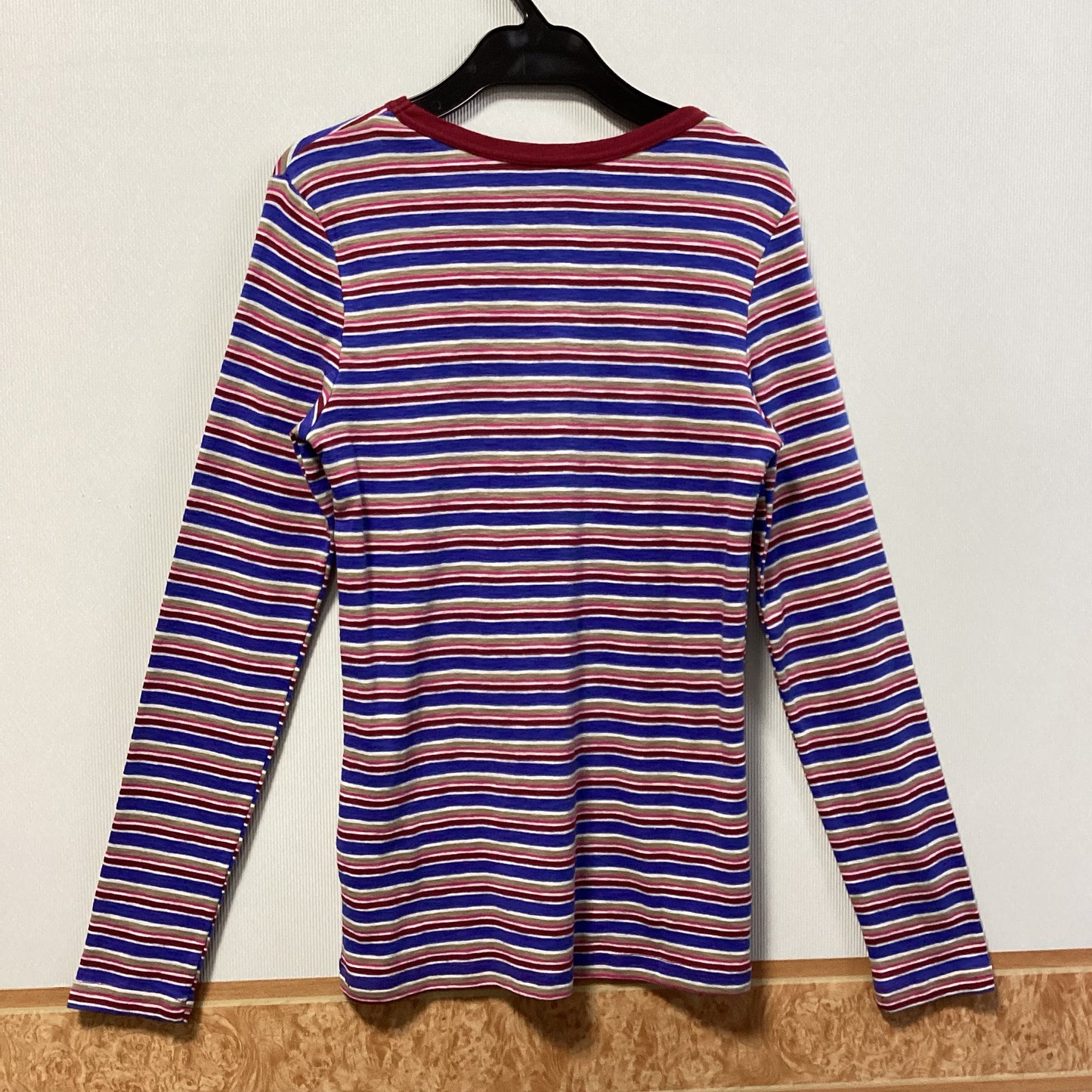 CUBE SUGAR 綿100%ﾎﾞｰﾀﾞｰ長袖Tｼｬﾂ