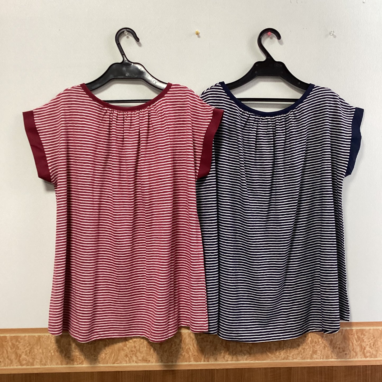 LILASIC ﾎﾞｰﾀﾞｰ柄ｷﾞｬｻﾞｰ入りｶｯﾄｿｰ