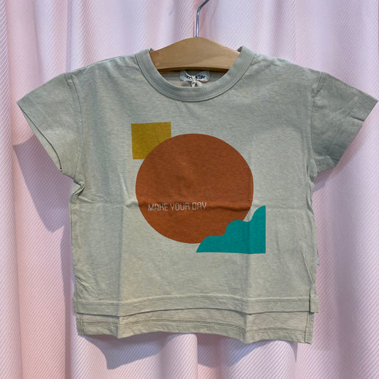 MAKE YOUR DAY キッズ図形柄半袖Tシャツ